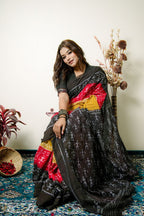 khanduapata Multicolor Tribal Doll Design Cotton Saree For Women - Distacart