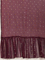 Ahalyaa Cream & Maroon Colour Floral Printed Co-ord Sets - Distacart