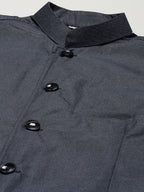 Jompers Men's Beautiful Teal Solid Nehru Jacket