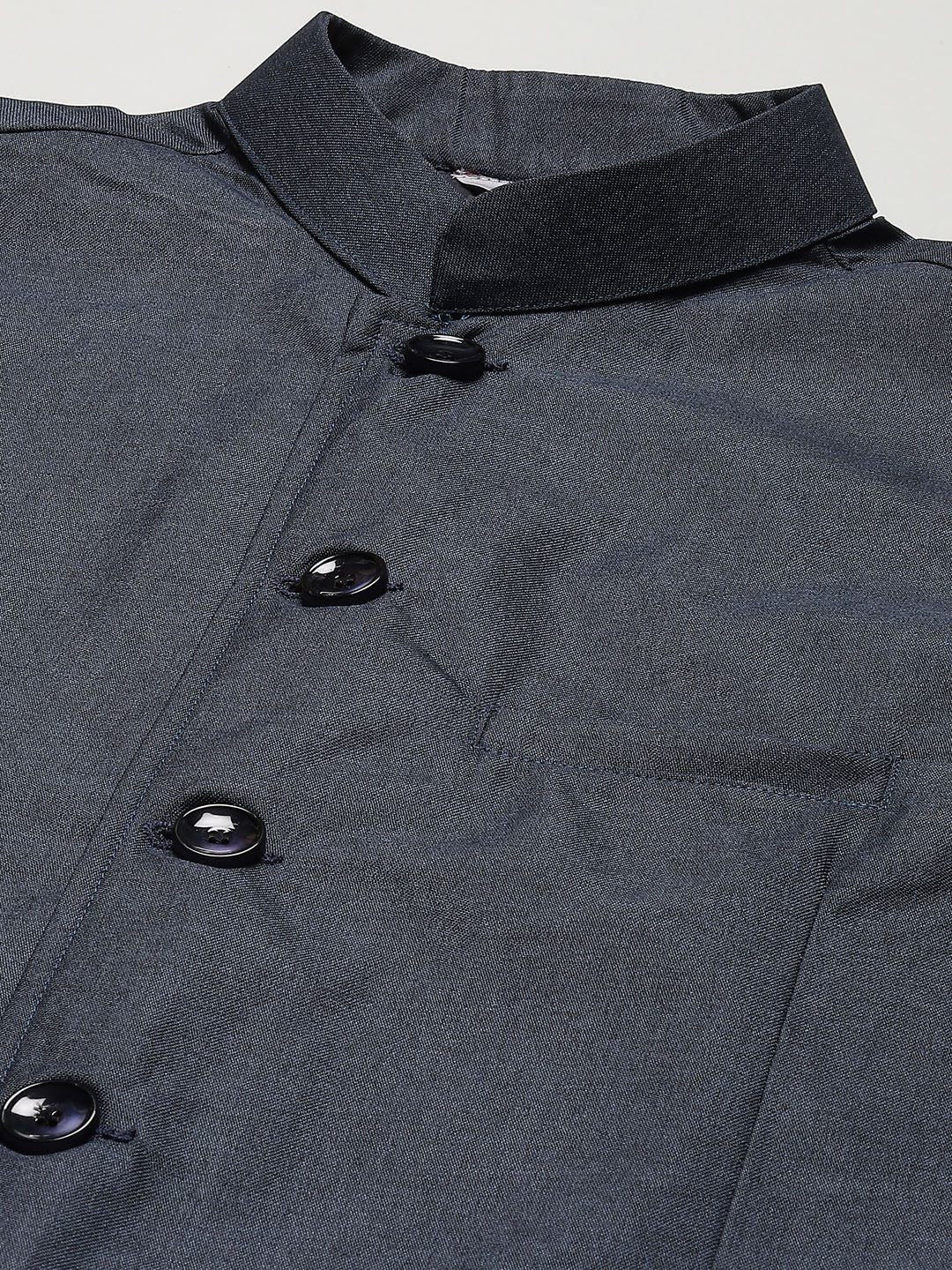 Jompers Men's Beautiful Teal Solid Nehru Jacket