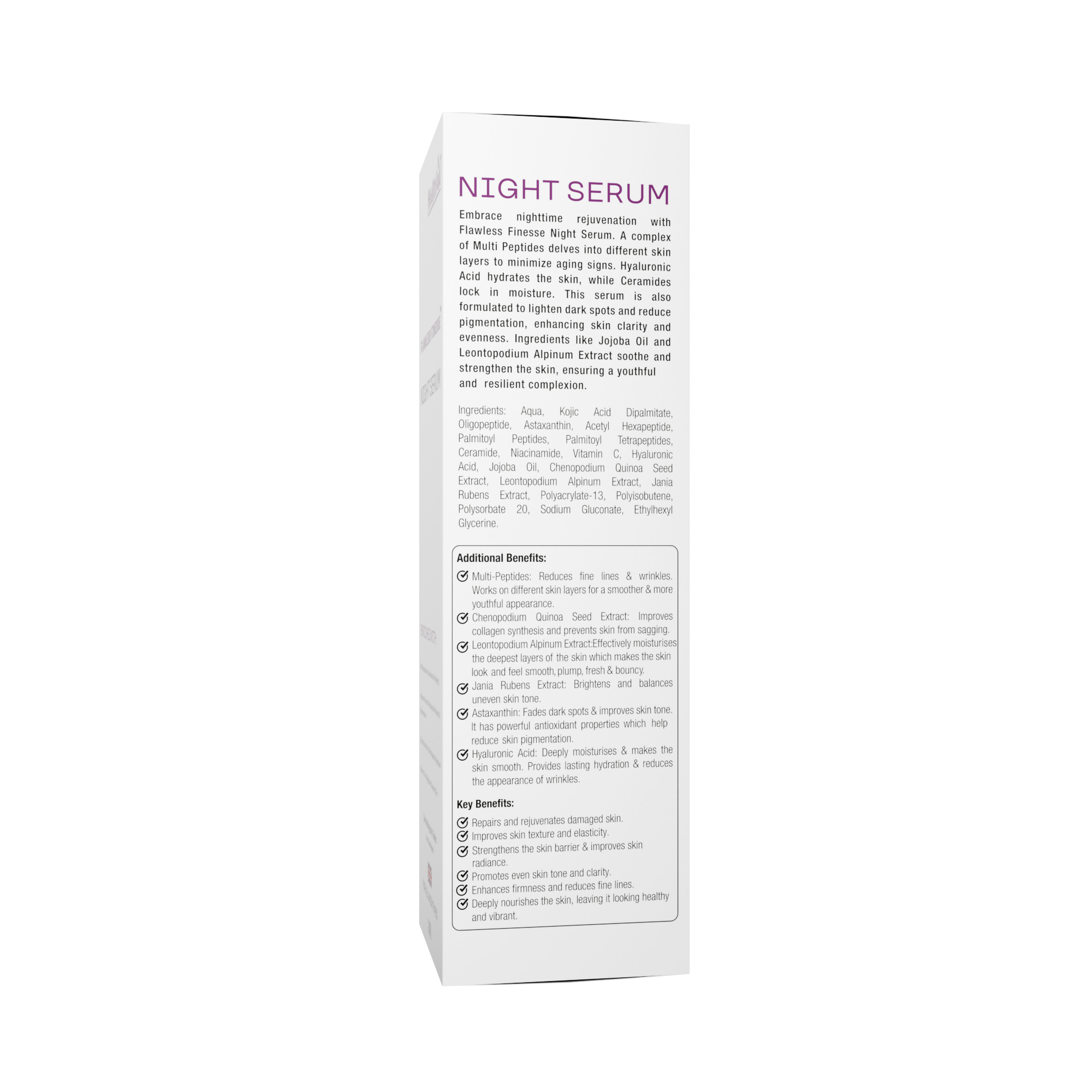 Flawless Finesse By HealthAid Night Serum