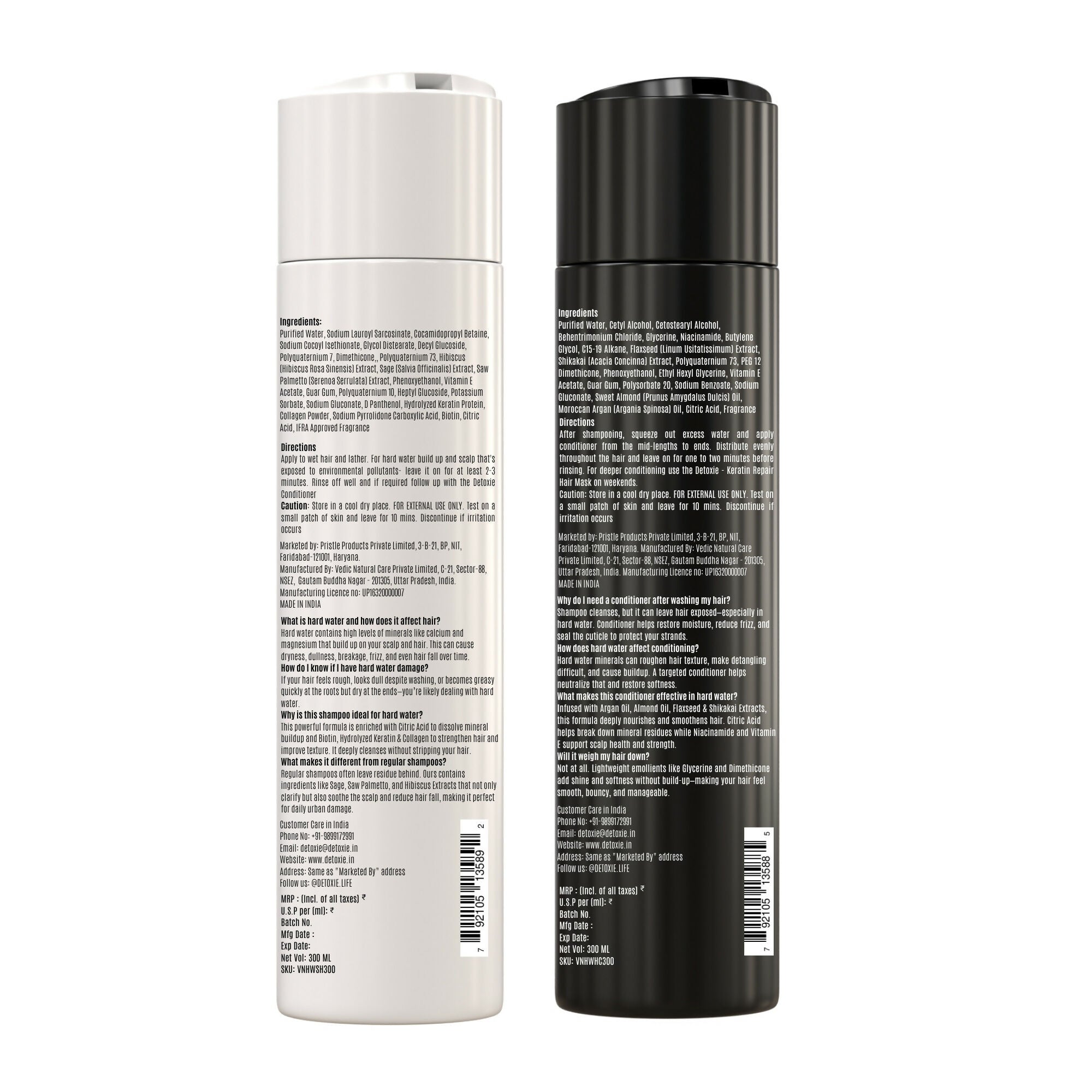 Detoxie Shampoo & Conditioner Combo - Hard Water Repair