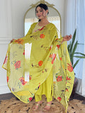 The52 Liril Embroidered Rayon Fabric Straight Kurta, Pant and Dupatta Set - Distacart