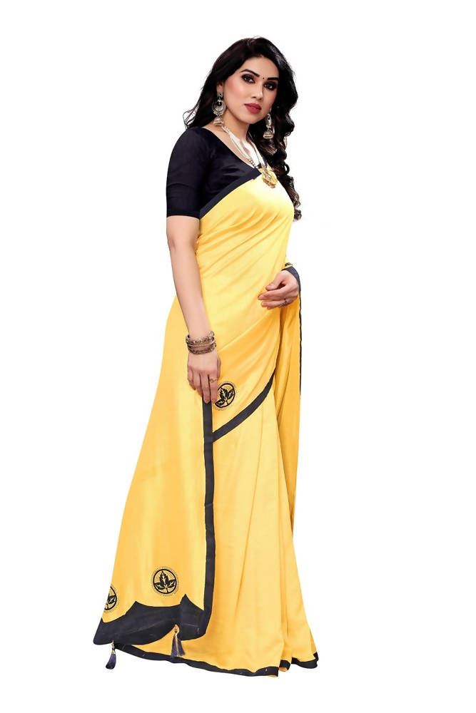 Vamika Designer Yellow Dola Silk Saree