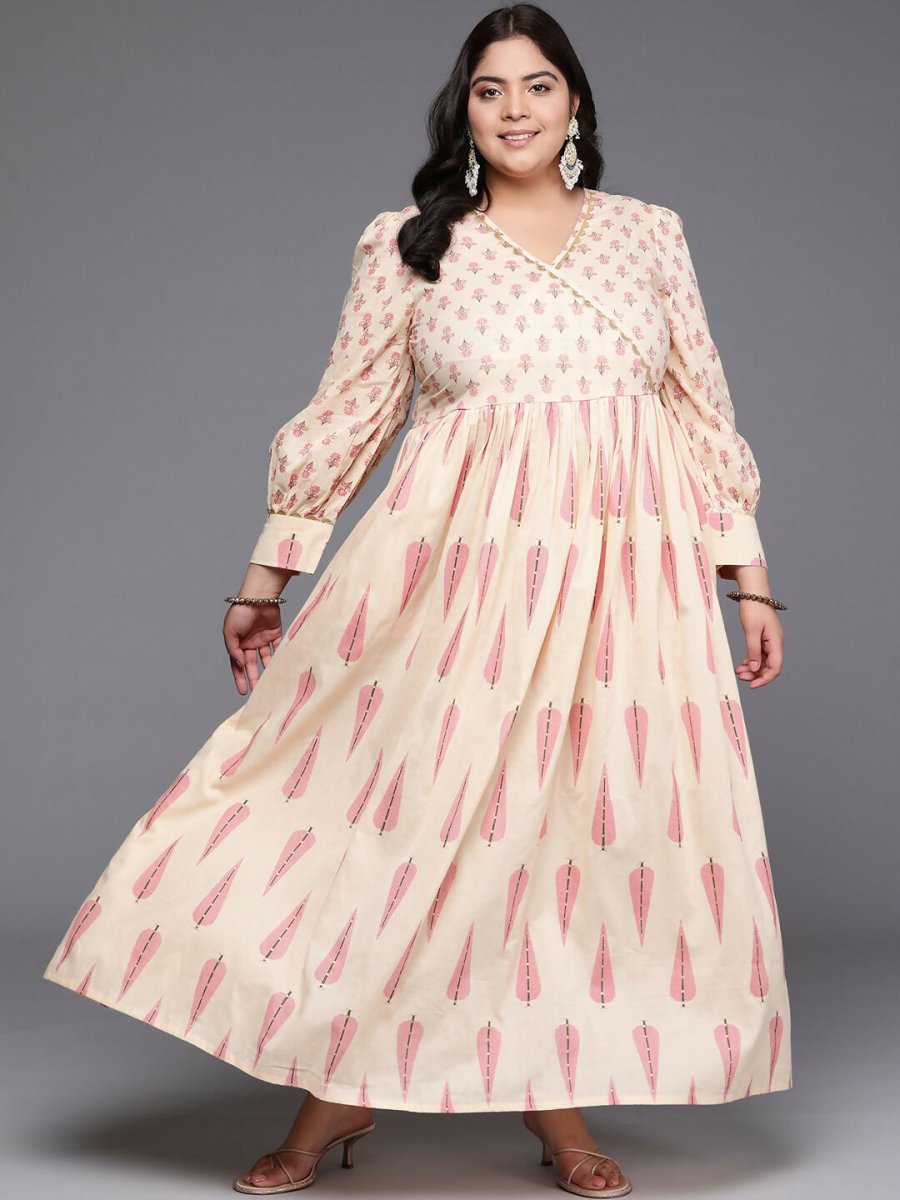 Ahalyaa Women's Traditional wear Ethnic Dress - Tan - Distacart