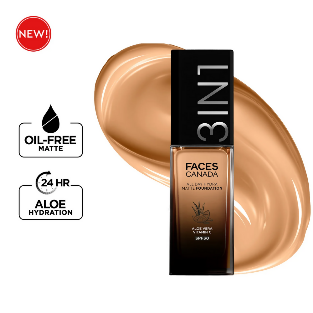 Faces Canada All Day Hydra Matte 3 in 1 Foundation - Rich Ivory 013