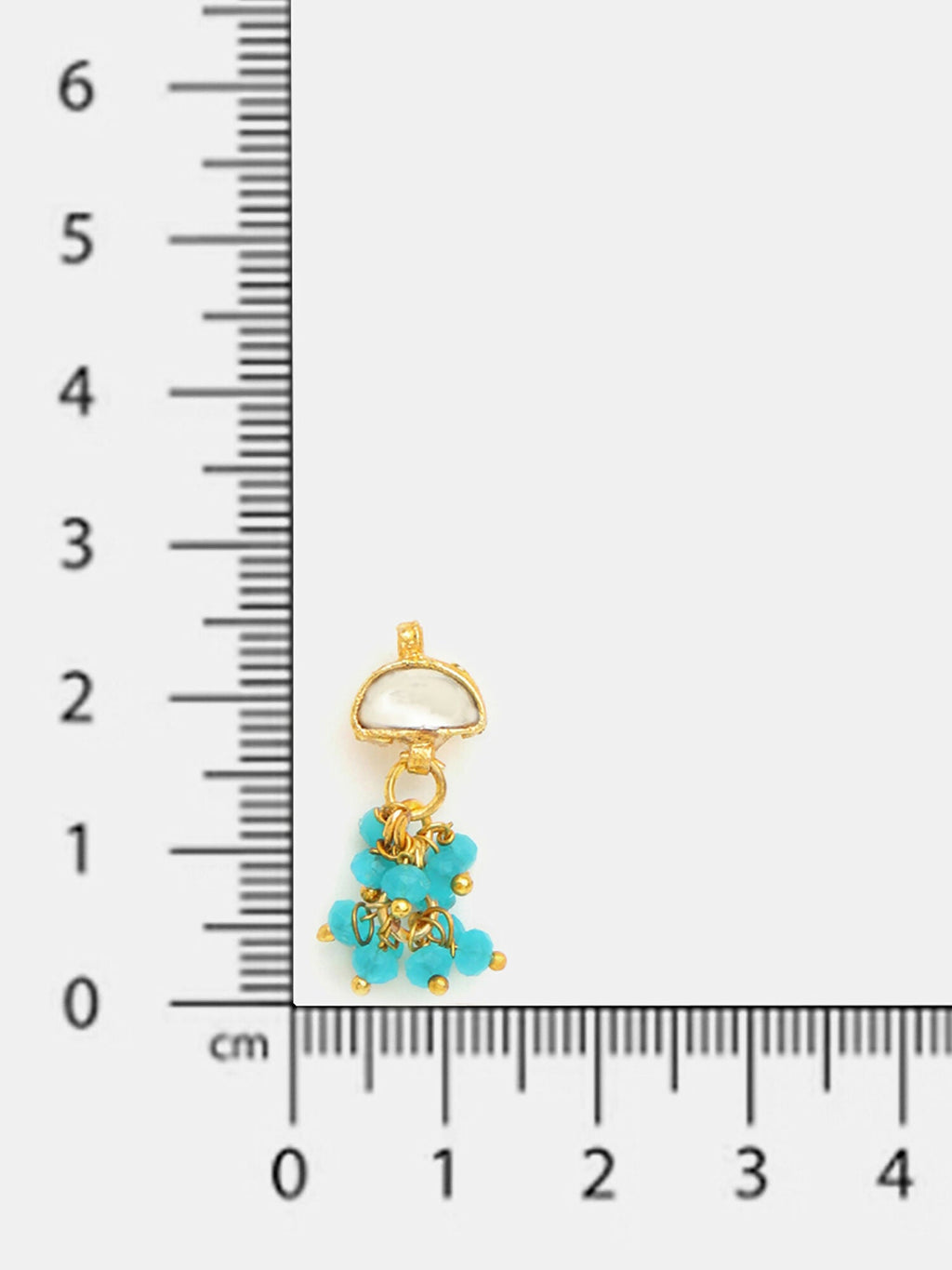 Ruby Raang Pearl Stone Drops Earrings - Distacart