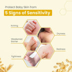 Mother Sparsh Simply Unscented Baby Lotion With Natural Oatmeal, 24hr Protection for Dry, Itchy & Sensitive Skin