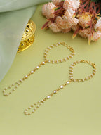 Ruby Raang Kundan And Pearl Haath Phool - Distacart