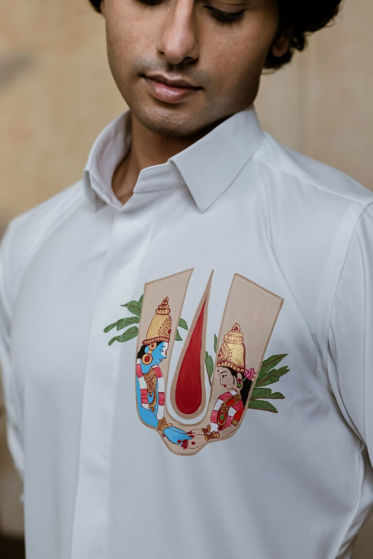 4Way White Chitra Srinivasa Shirt By Hilo Design