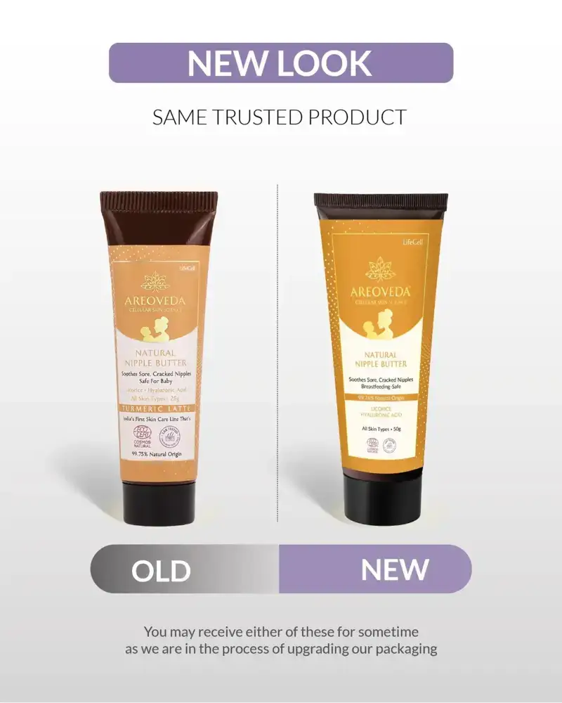 AreoVeda Nipple Butter texture and packaging
