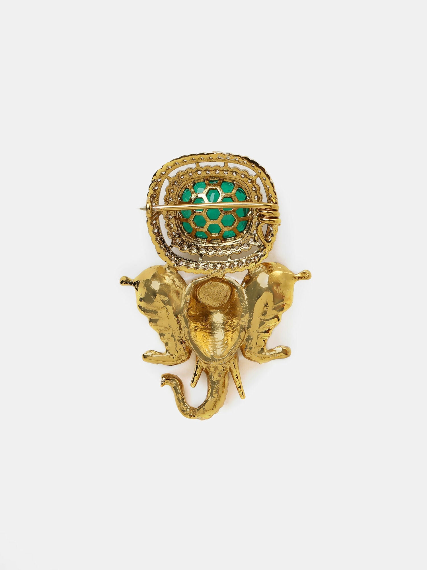 Ruby Raang Ganesha Imprint Brooch