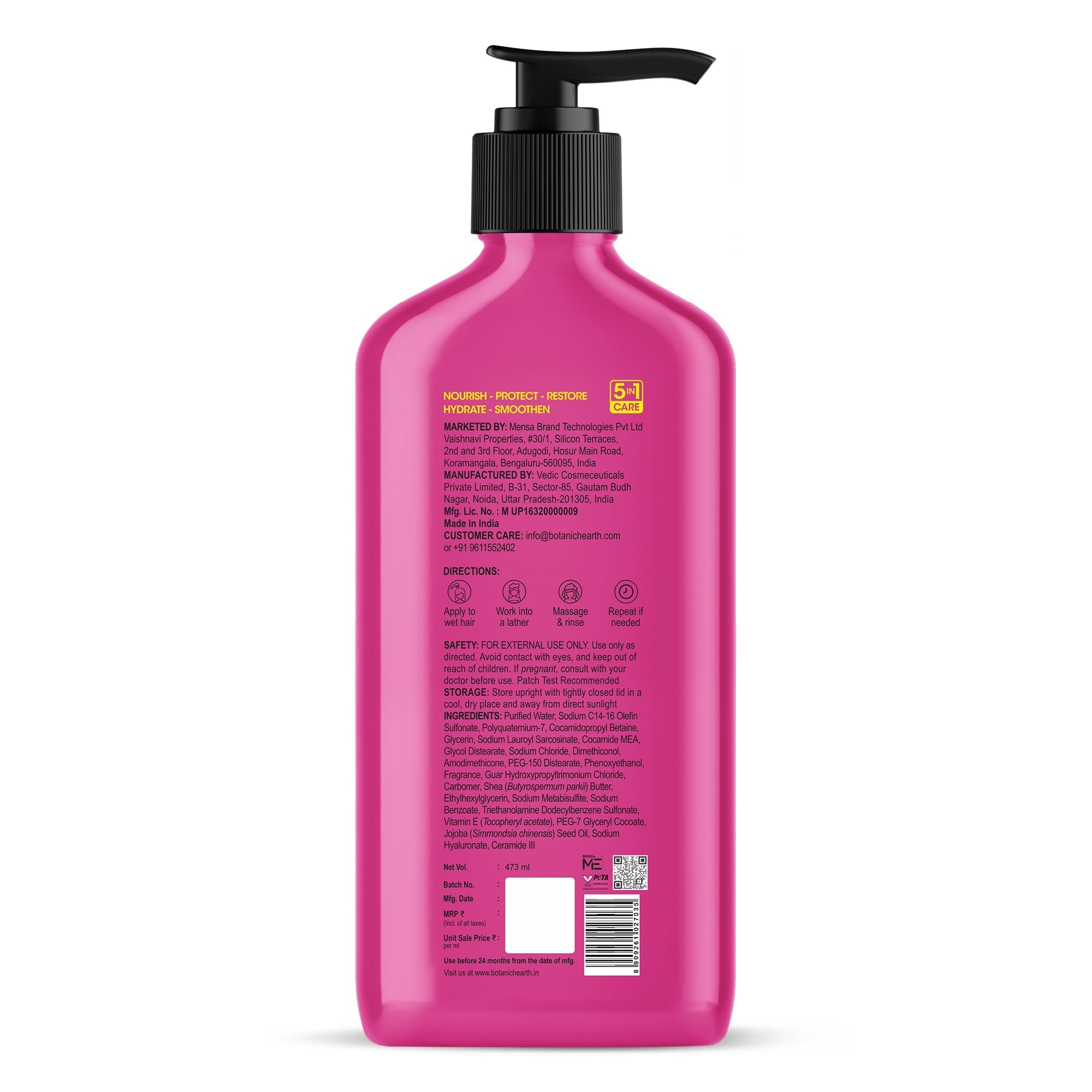 Botanic Hearth Nourish & Defend Shampoo with Vitamin E & Ceramide
