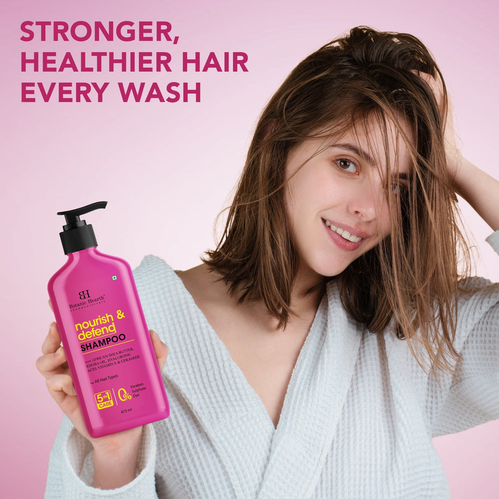 Botanic Hearth Nourish & Defend Shampoo with Vitamin E & Ceramide