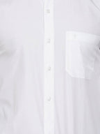 Ramraj Cotton Mens Full Sleeve Formal 100 % Cotton White Shirt