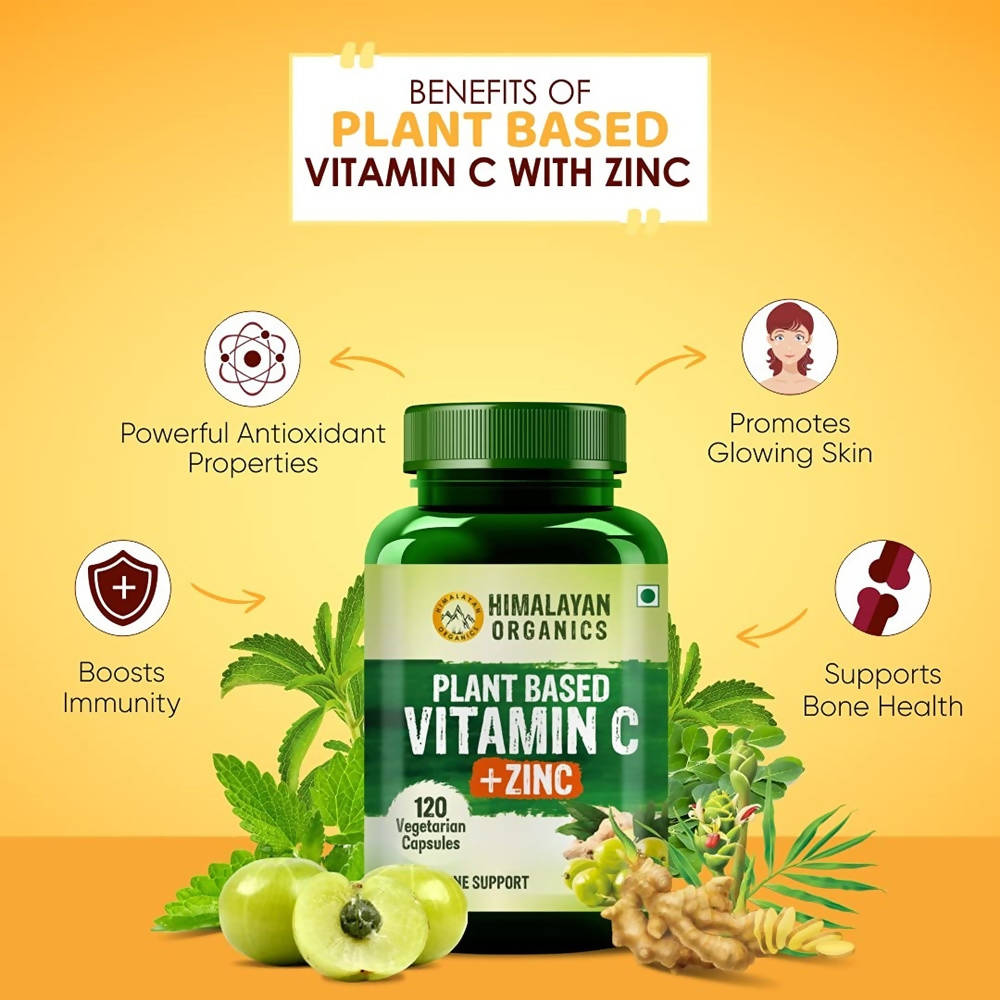 Himalayan Organics Plant Based Vitamin C + Zinc 
