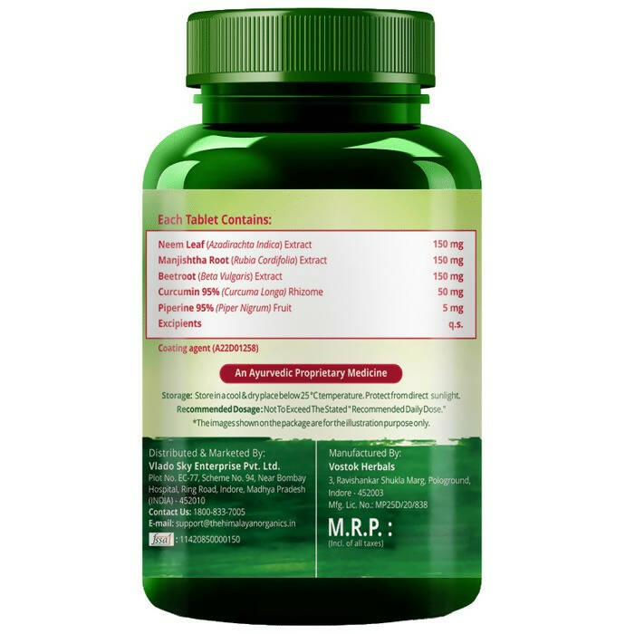 Himalayan Organics Plant Based Blood Detox Tablets - Distacart