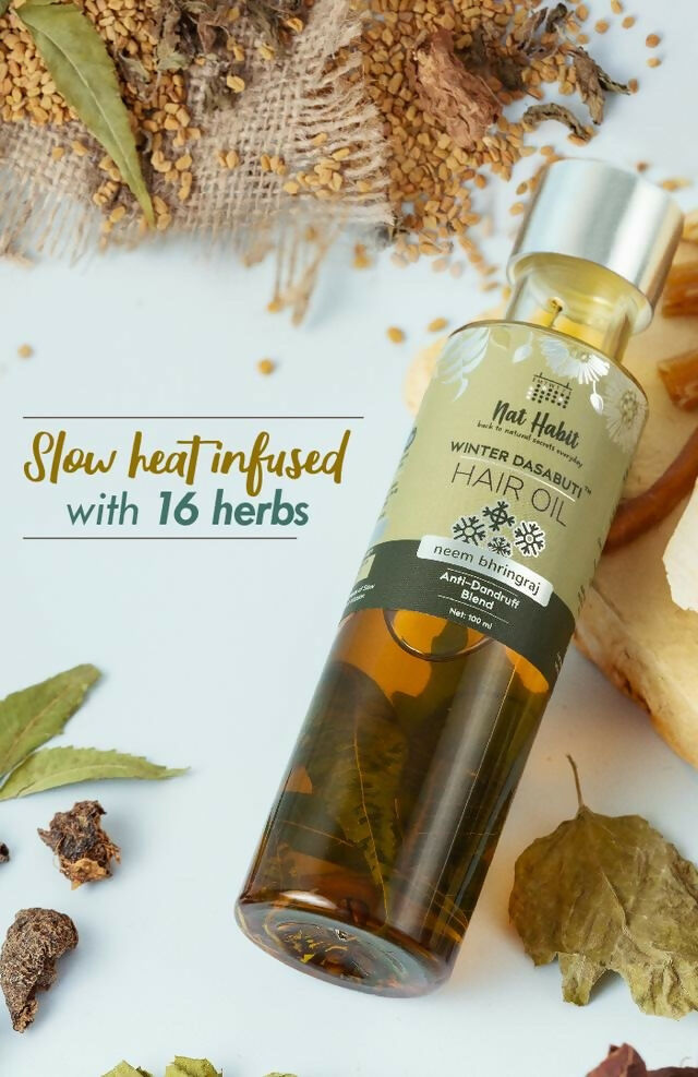 Nat Habit Neem Bhringraj Winter Hair Oil