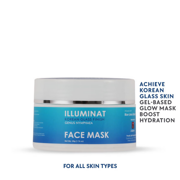 Zobha Illuminat Korean Glass Finish Face Mask With Blue Lotus Water Extract