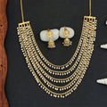 JS Fashion Antique Jewellery Designer High Gold Polish Fancy Necklace Set