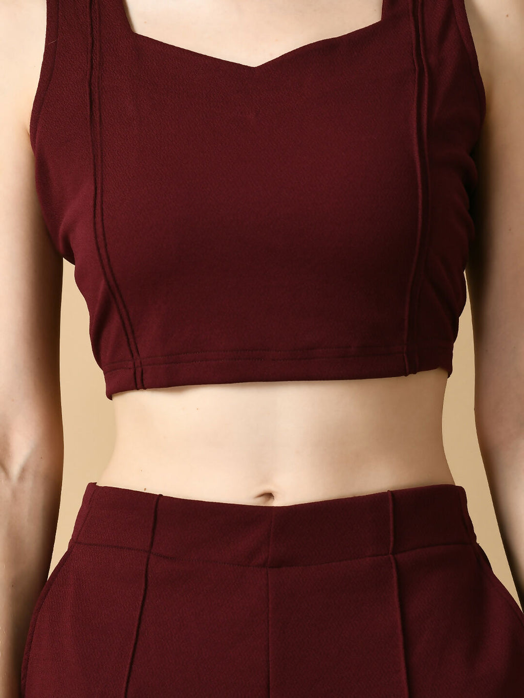Myshka Women's Magenta Solid Party Top