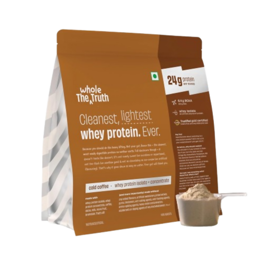The Whole Truth Whey Protein Isolate+Concentrate - Cold Coffee - Distacart