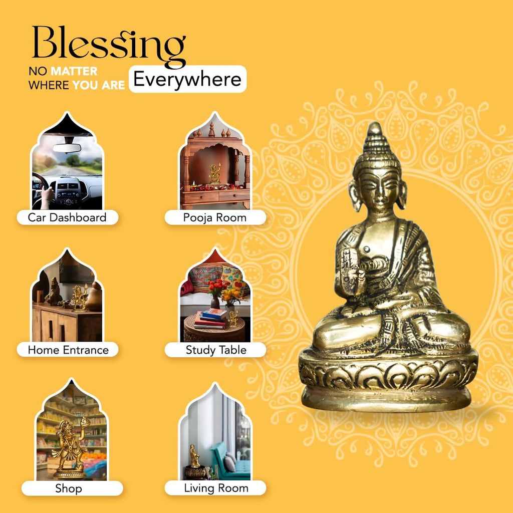 Ekhasa Pure Brass Gautam Buddha Statue