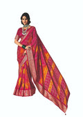 Joban Fashion Vicitra Silk Pink Soft Fabric With Digital Print Saree