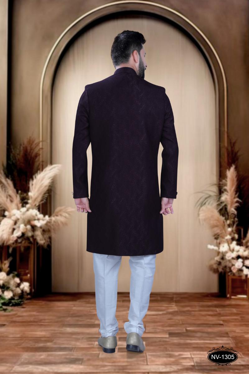 Joban Fashion Men's Wine TR Kurta with Pyjama