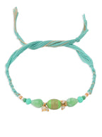 NVR Set of 2 Green Artificial Beads Bhaiya Bhabhi Rakhi with Roli Chawal Chandan & Mishri - Distacart