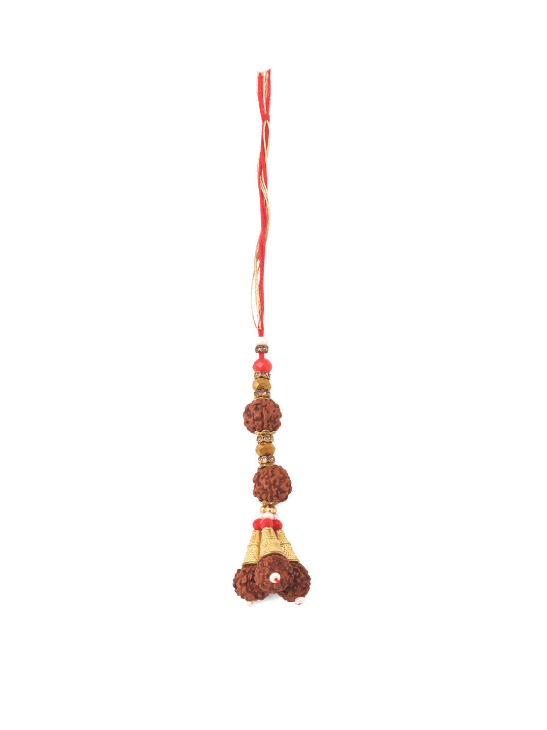 NVR Set of 2 Multicolor Rudraksh & Beads Bhaiya Bhabhi Rakhi Combo - Distacart