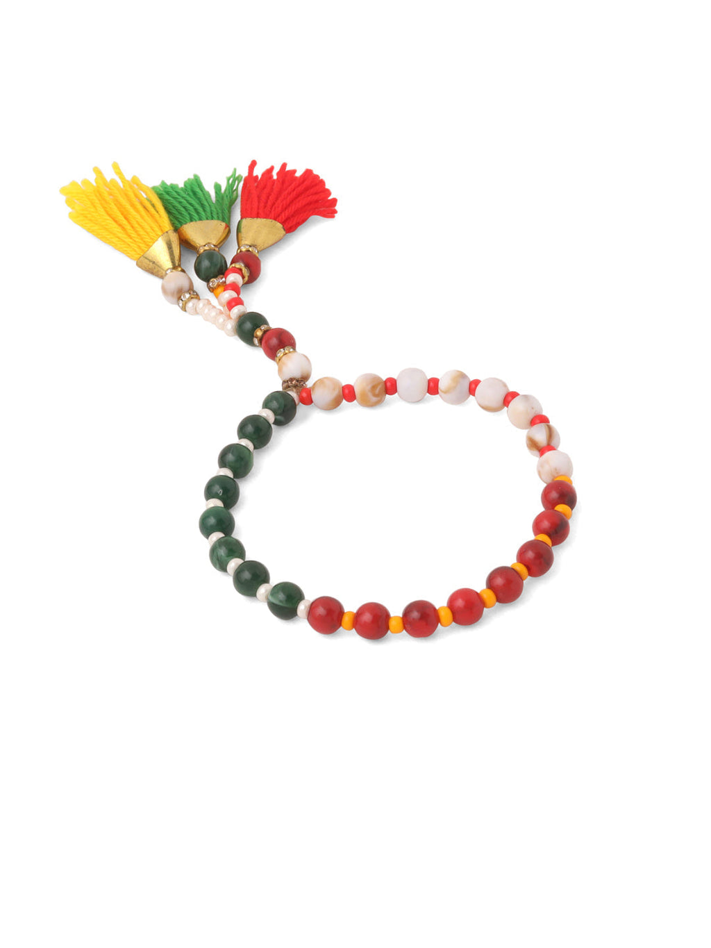 NVR Multicolor Artificial Beads Set of 2 Bhaiya Bhabhi Rakhi Combo - Distacart