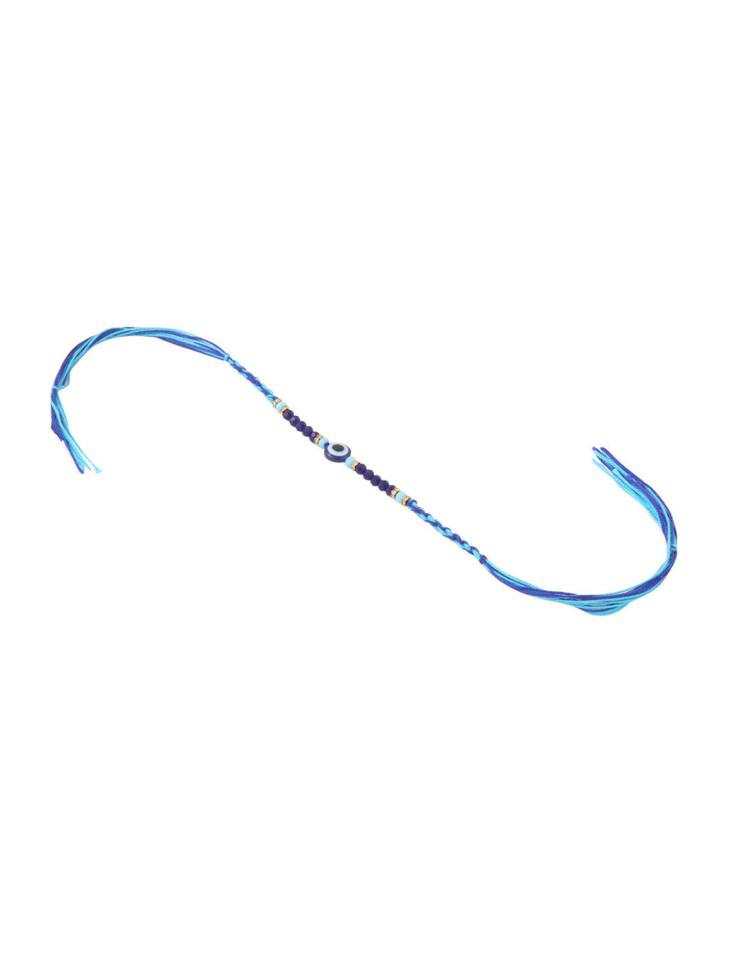 NVR Set of 2 Blue Evil Eye Artificial Beads Bhaiya Bhabhi Rakhi Combo - Distacart