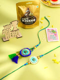 NVR Set of 2 Multicolor Artificial Beads Bhaiya Bhabhi Rakhi Combo - Distacart