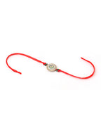 NVR Multicolor Artificial Stones & Beads Set of 2 Bhaiya Bhabhi Rakhi with Roli Chawal Chandan & Mishri - Distacart
