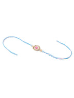 NVR Set of 2 Multicolor Artificial Stones & Beads Floral Design Bhaiya Bhabhi Rakhi Combo - Distacart