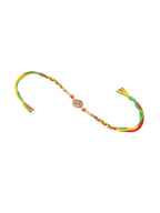 NVR Men Set of 2 Multicolor Floral Design Artificial Stones Thread Rakhi Combo - Distacart