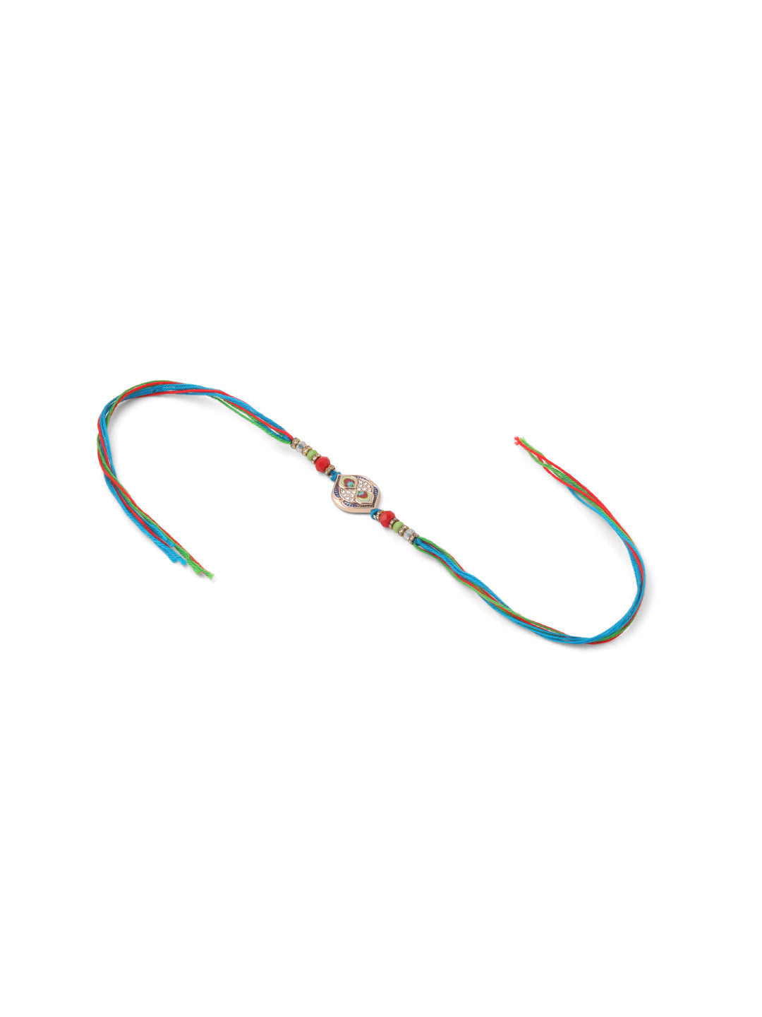 NVR Men Set of 2 Multicolor Artificial Stones Thread Rakhi, Combo for Rakshabandhan - Distacart