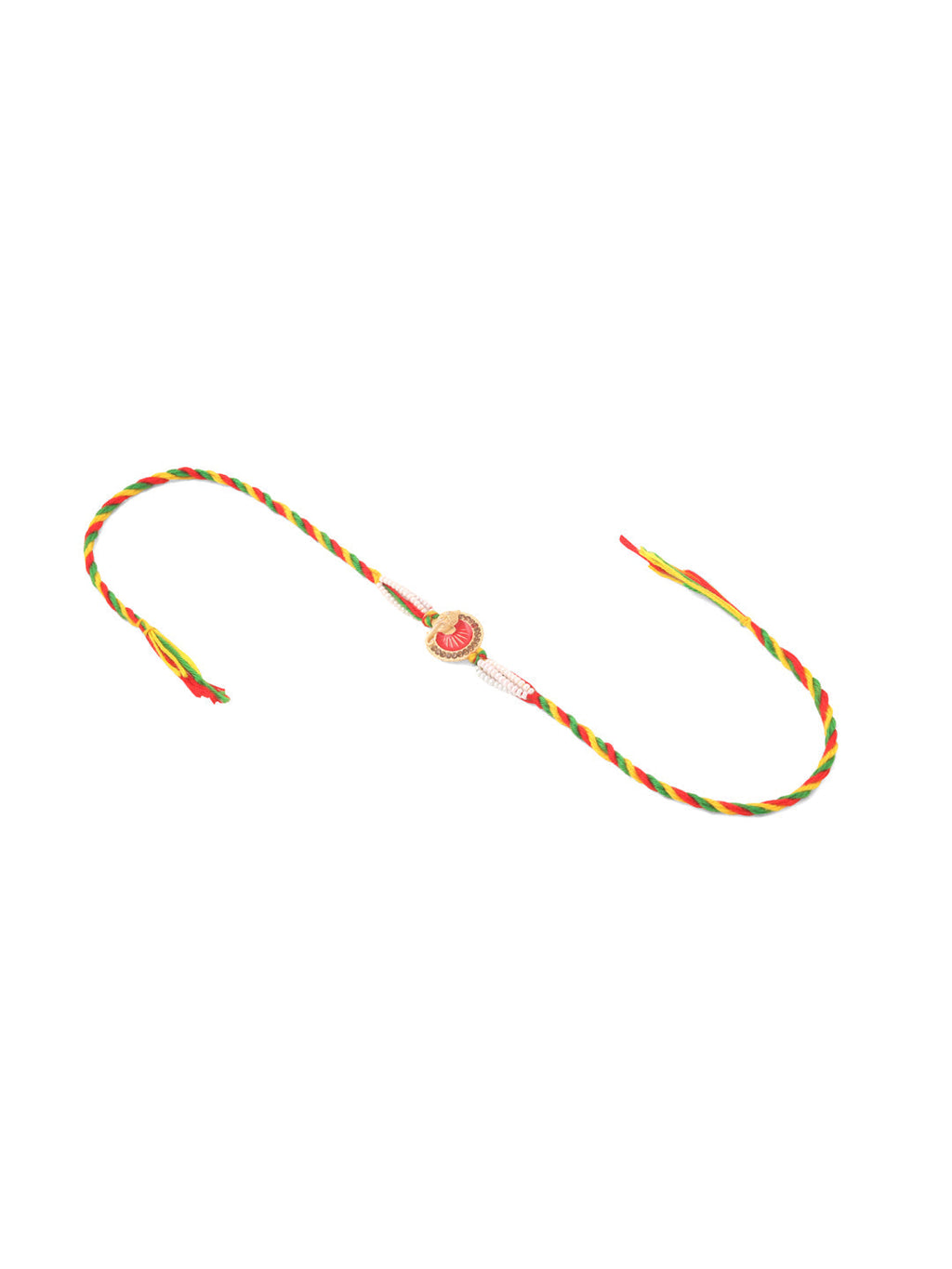 NVR Men Set of 2 Religious Designer Multicolor Artificial Stones Thread Rakhi Combo - Distacart