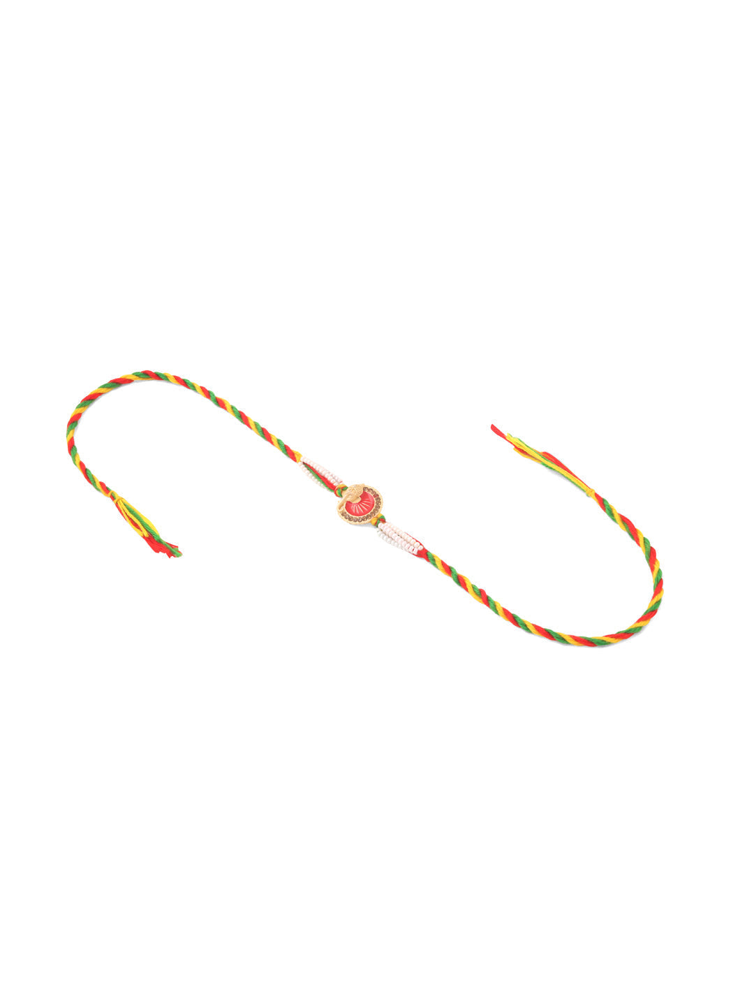 NVR Men Set of 2 Religious Designer Multicolor Artificial Stones Thread Rakhi Combo - Distacart