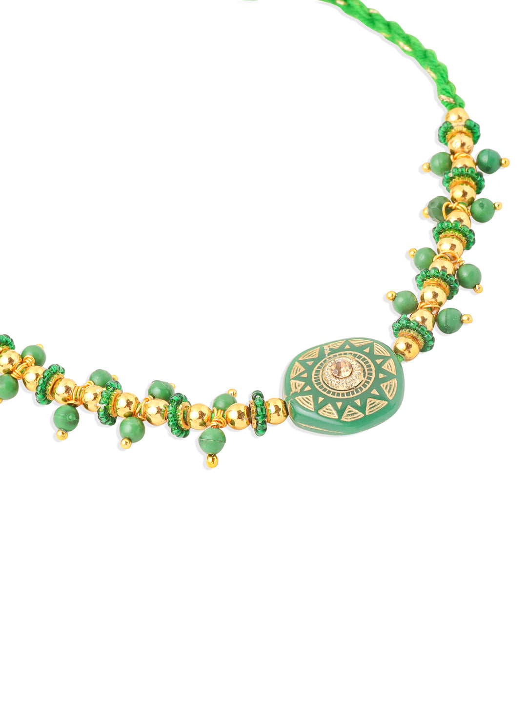 NVR Men Green Artificial Beads Round Shape Thread Rakhi, Combo for Rakshabandhan - Distacart
