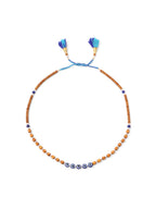 NVR Men Evil Eye Multicolor Thread Rakhi with Roli Chawal Chandan & Mishri - Distacart