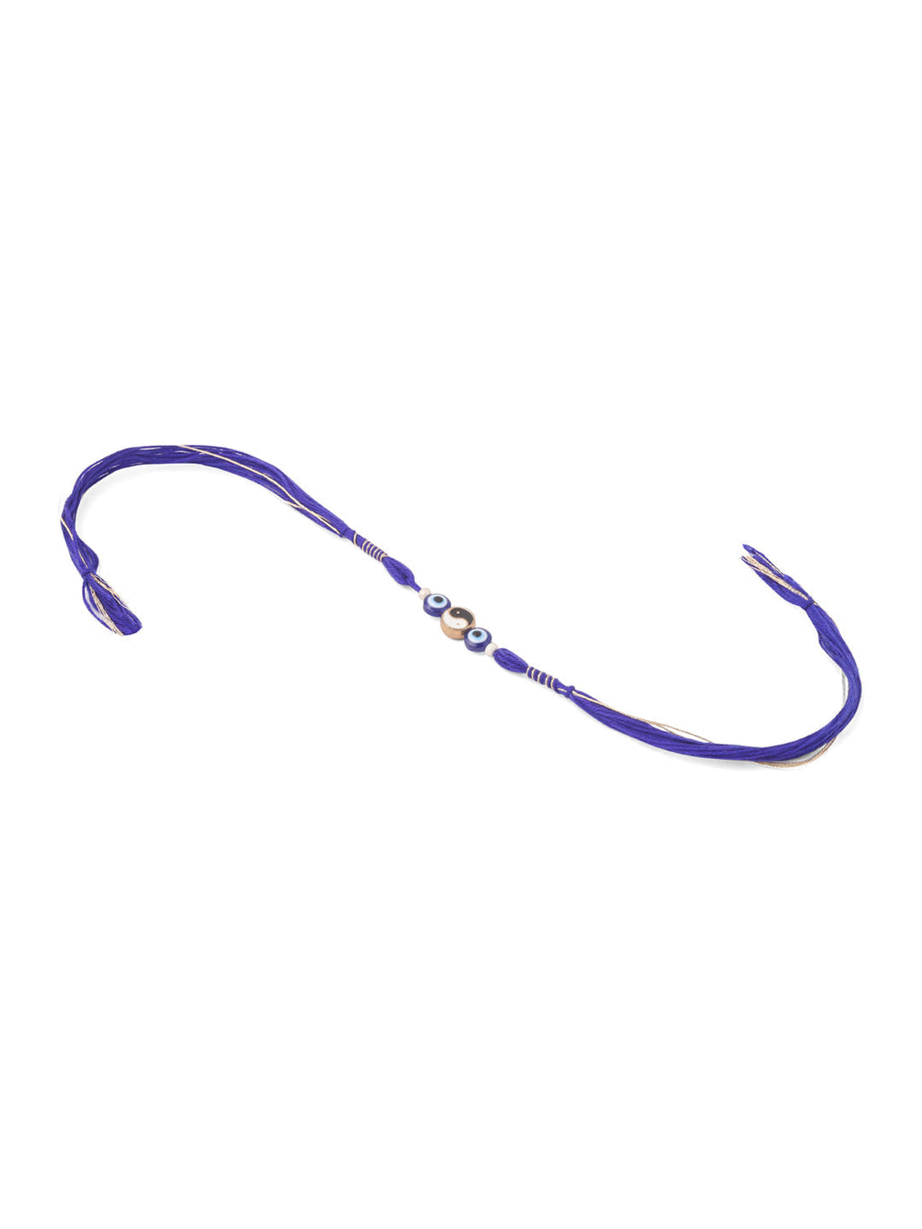 NVR Men Set of 2 Blue Evil Eye Artificial Beads Thread Rakhi Combo - Distacart