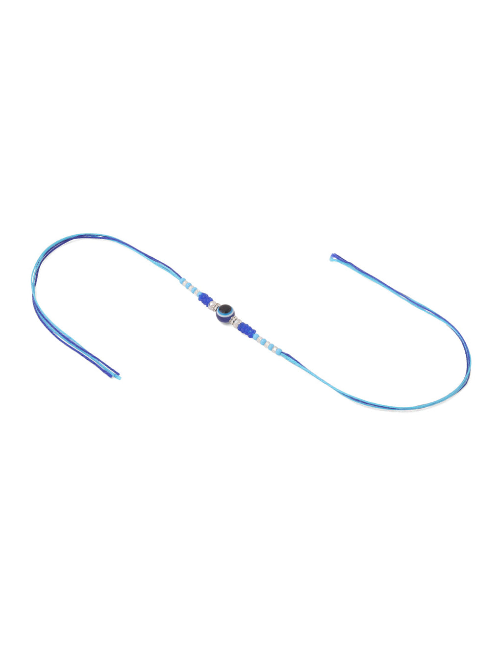 NVR Men Set of 2 Blue Evil Eye Artificial Beads Thread Rakhi Combo - Distacart