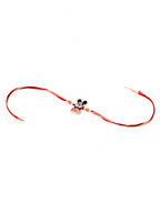 NVR Kids Micky Mouse Character Artificial Beads Thread Rakhi with Roli Chawal Chandan & Mishri - Distacart