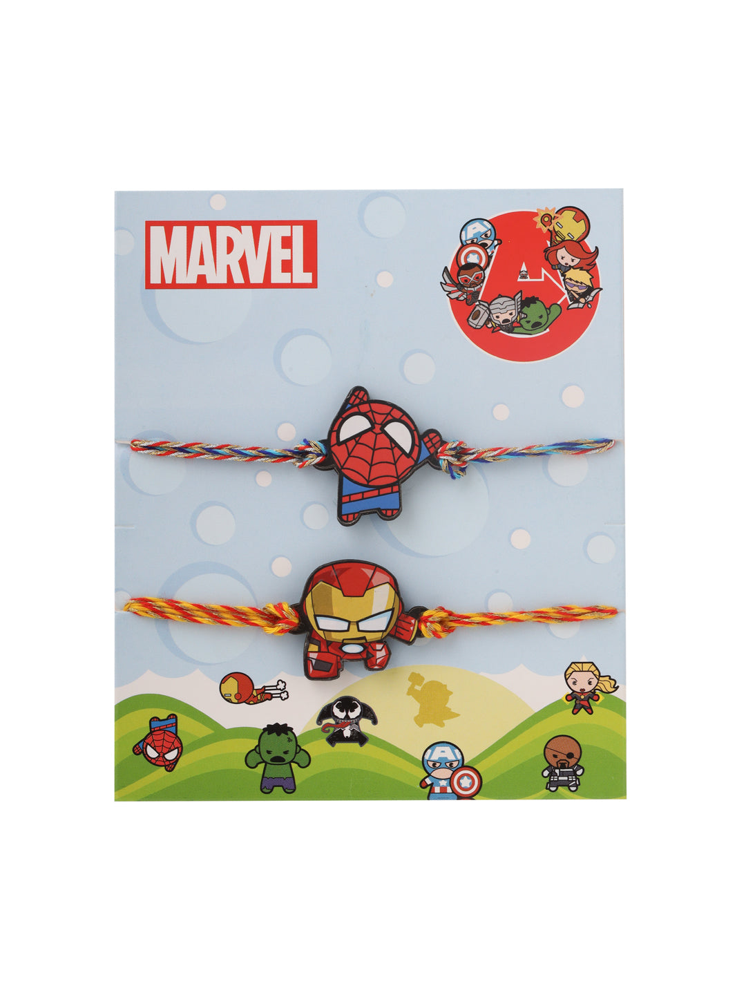 NVR Kids Set of 2 Cute Cartoon Superhero Thread Rakhi, Combo for Rakshabandhan - Distacart