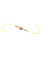 NVR Kids Multicolor Artificial Beads Rakhi with Roli Chawal Chandan & Mishri - Distacart