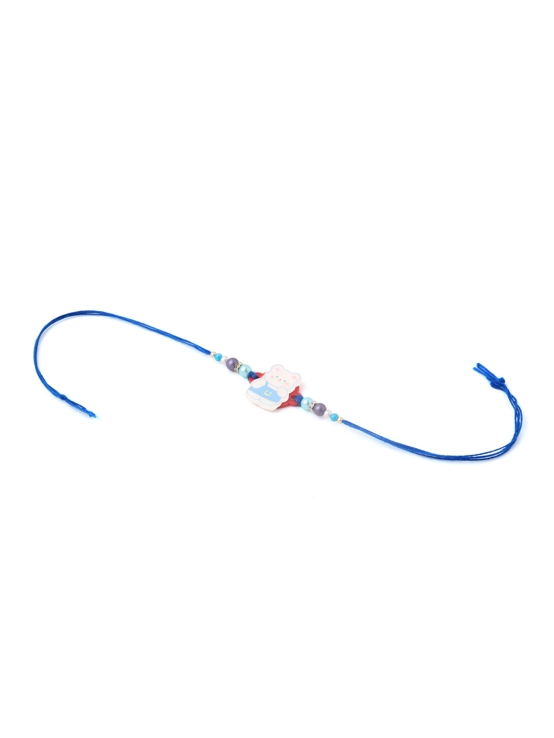 NVR Kids Teddy Blue Artificial Beads Thread Rakhi, Combo for Rakshabandhan - Distacart