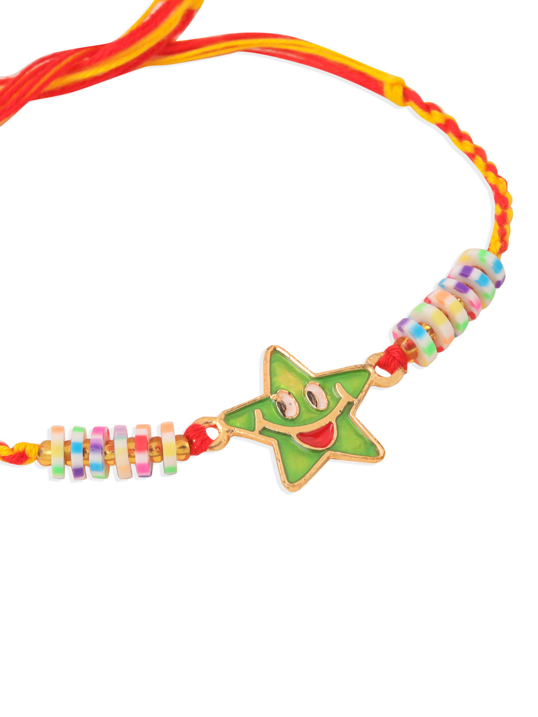 NVR Kids Star Shape Multicolor Thread Rakhi, Combo for Rakshabandhan - Distacart