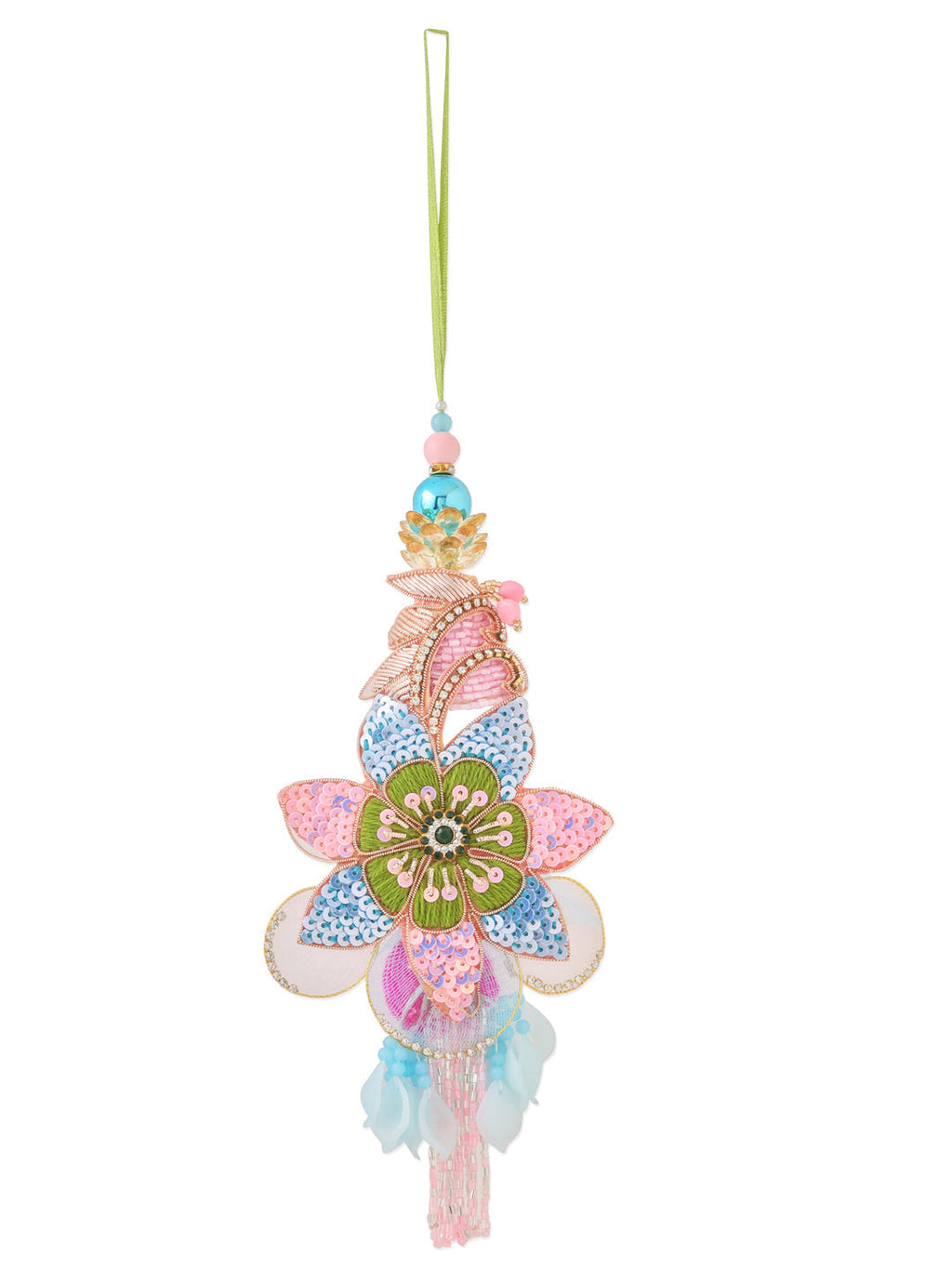 NVR Set of 2 Handmade Multicolor Artificial Stones & Beads Bhaiya Bhabhi Rakhi Combo - Distacart